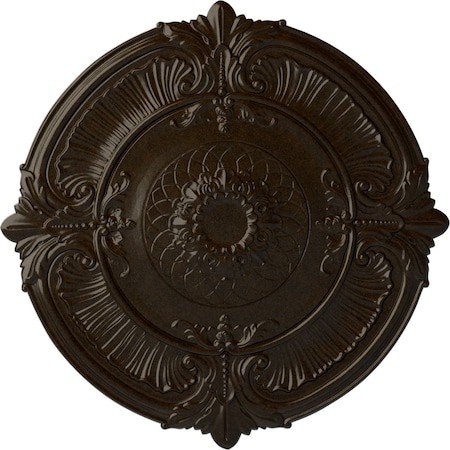 Ekena Millwork Attica Ceiling Medallion (Fits Canopies up to 3 3/4"), Hand-Painted Bronze, 39 1/2"OD x 2 1/2"P CM39ATBZS